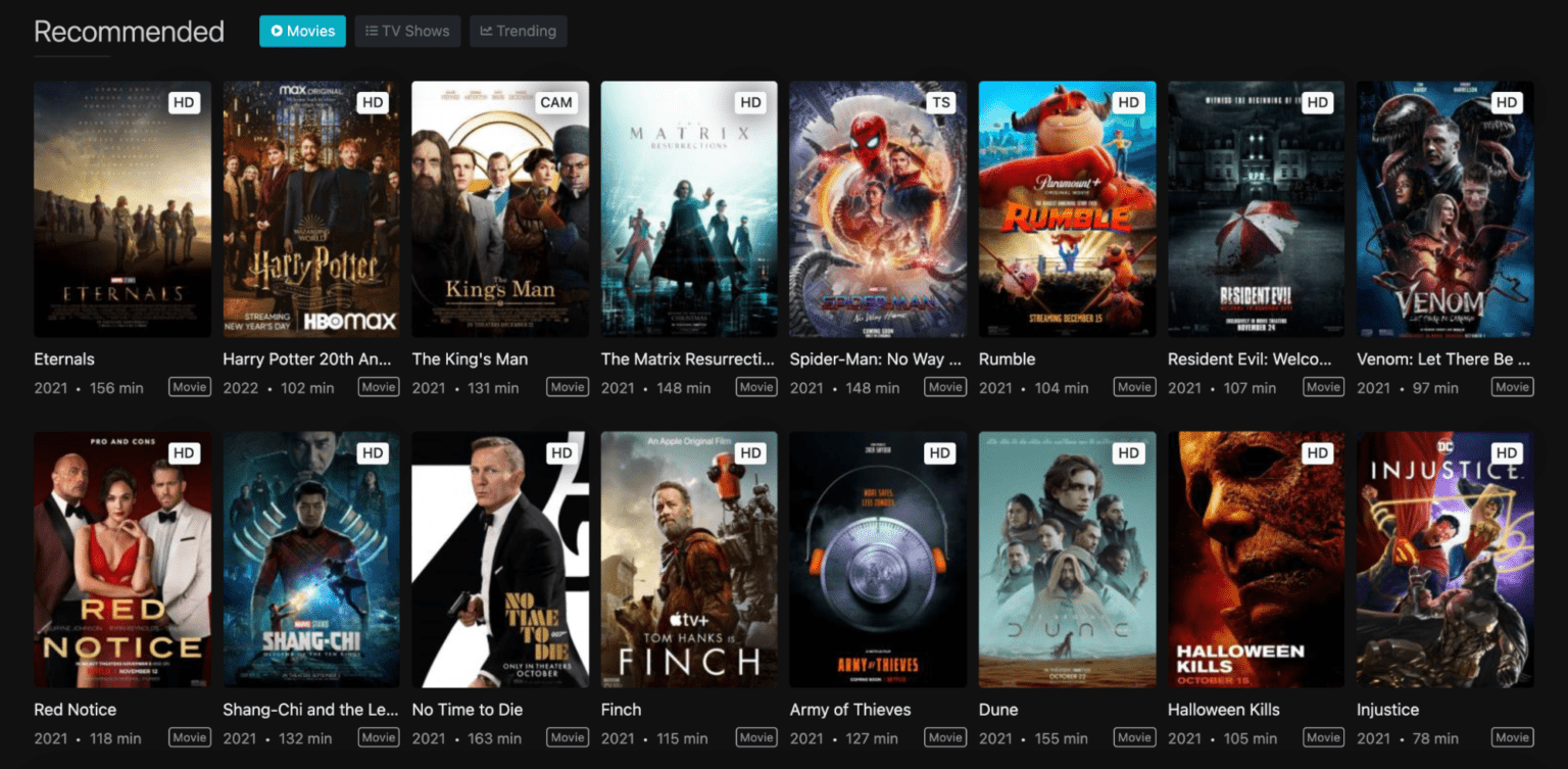 20 Best Putlocker Alternatives in 2025 (Free & Safe)(01)