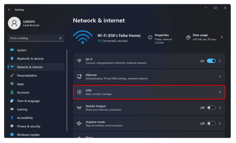 vpn connection