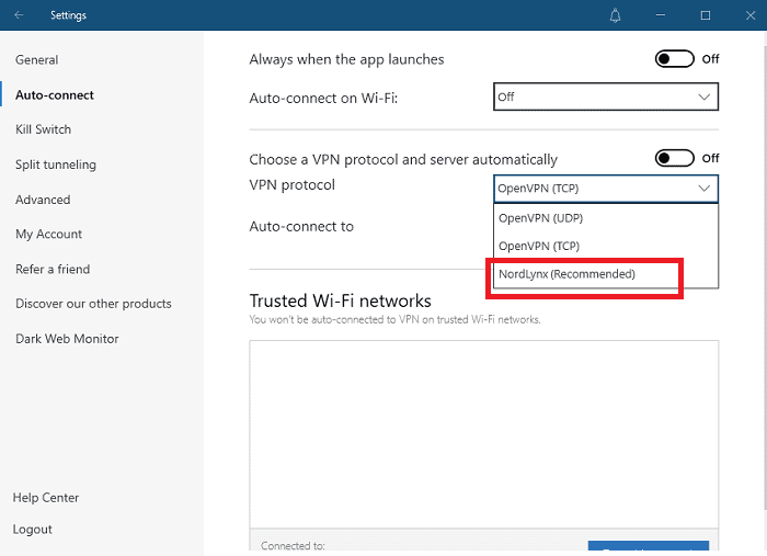 nordvpn nordlynx protocol