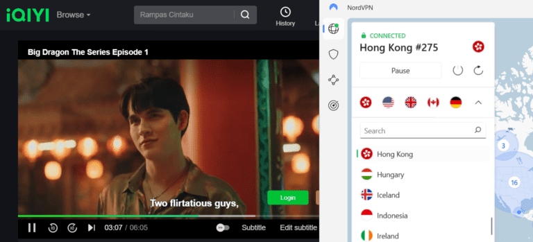 stream iqiyi with nordvpn