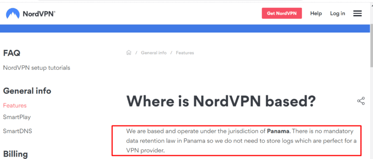 nordvpn jurisdiction