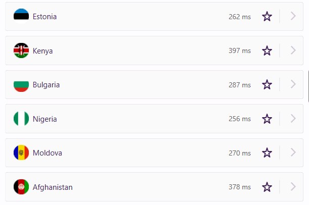 p2p servers purevpn