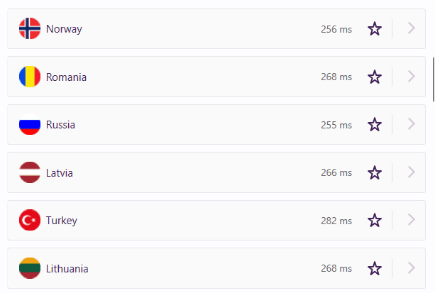 purevpn servers for p2p