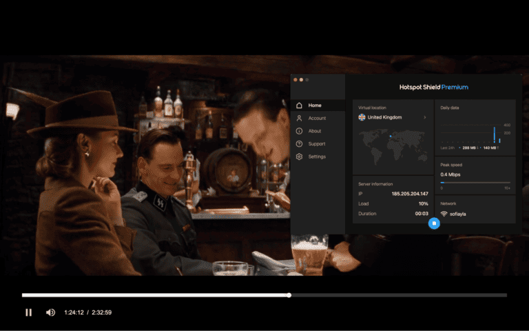 streaming netflix over hotspot shield