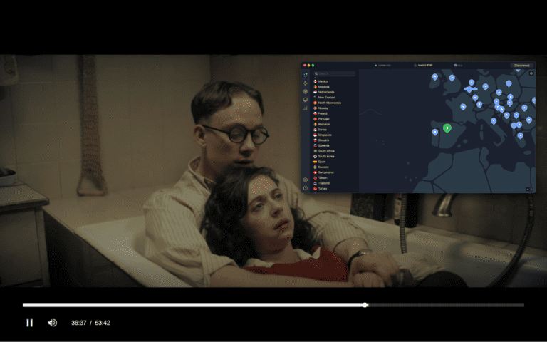 streaming disney+ with nordvpn on madrid server