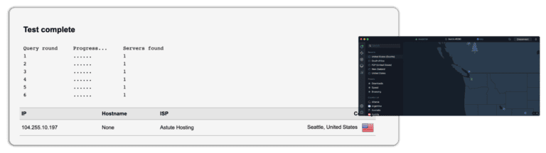 nordvpn dns leak test