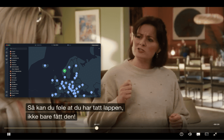 streaming nrk with nordvpn on oslo server