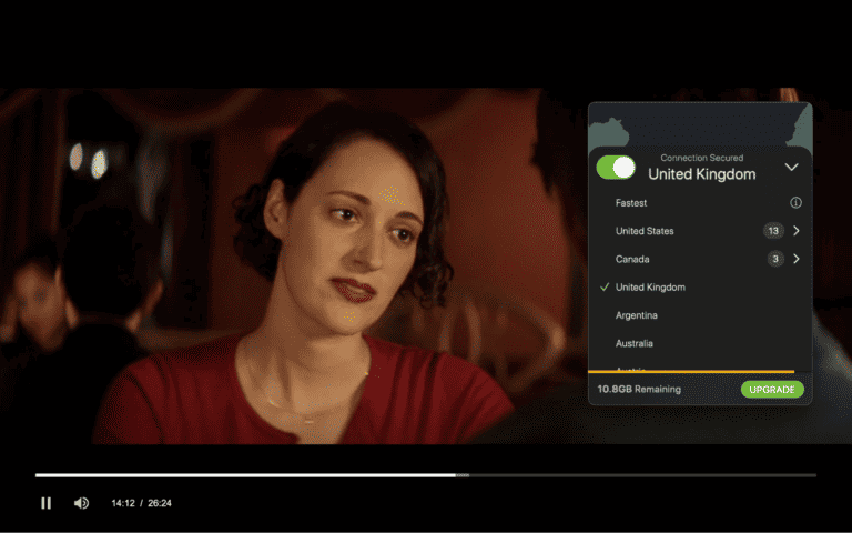 streaming bbc iplayer with tunnelbear on uk server