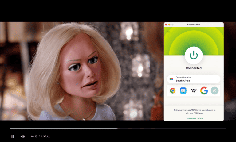 streaming netflix with expressvpn on south africa server