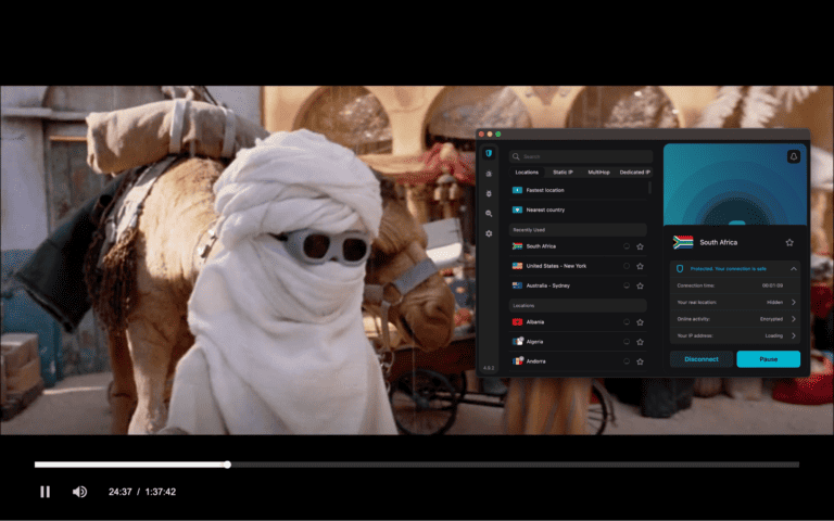 streaming netflix with surfshark on south africa server