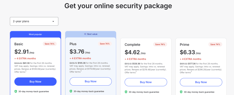 NordVPN pricing