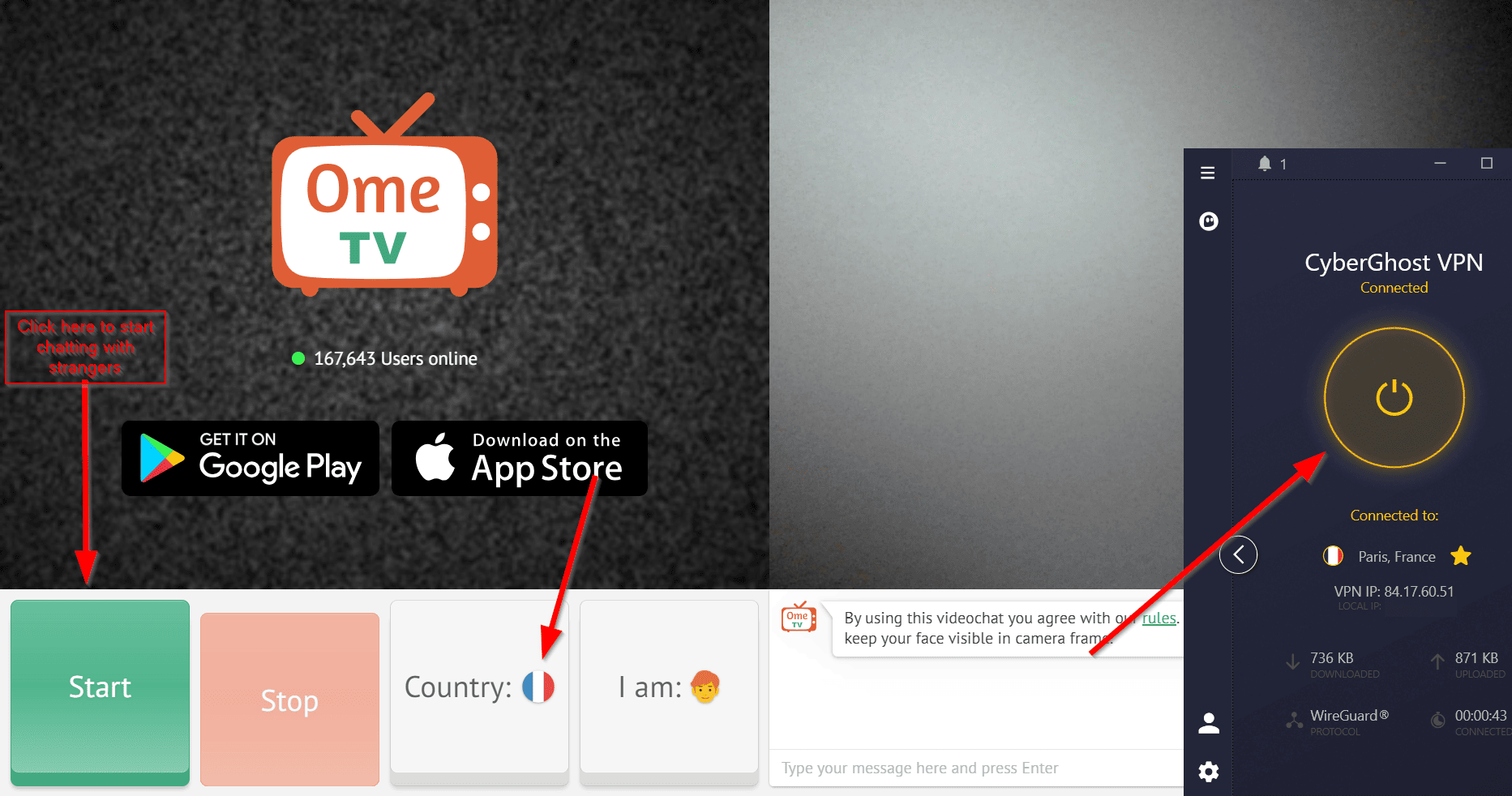 How to Use OmeTV With CyberGhost? (2025)