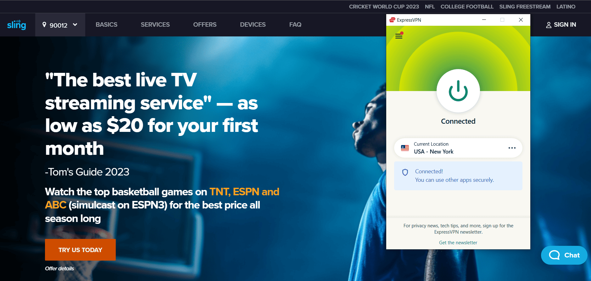 Does Expressvpn Work With Sling Tv 2025
