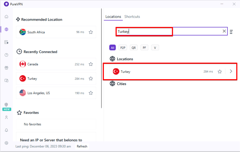 purevpn turkey server