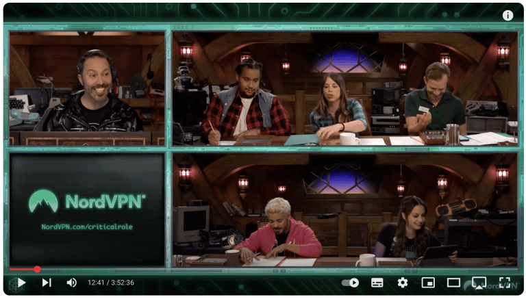 Critical role recommends NordVPN