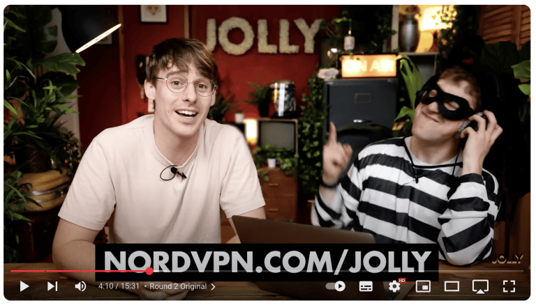Jolly recoomends NordVPN
